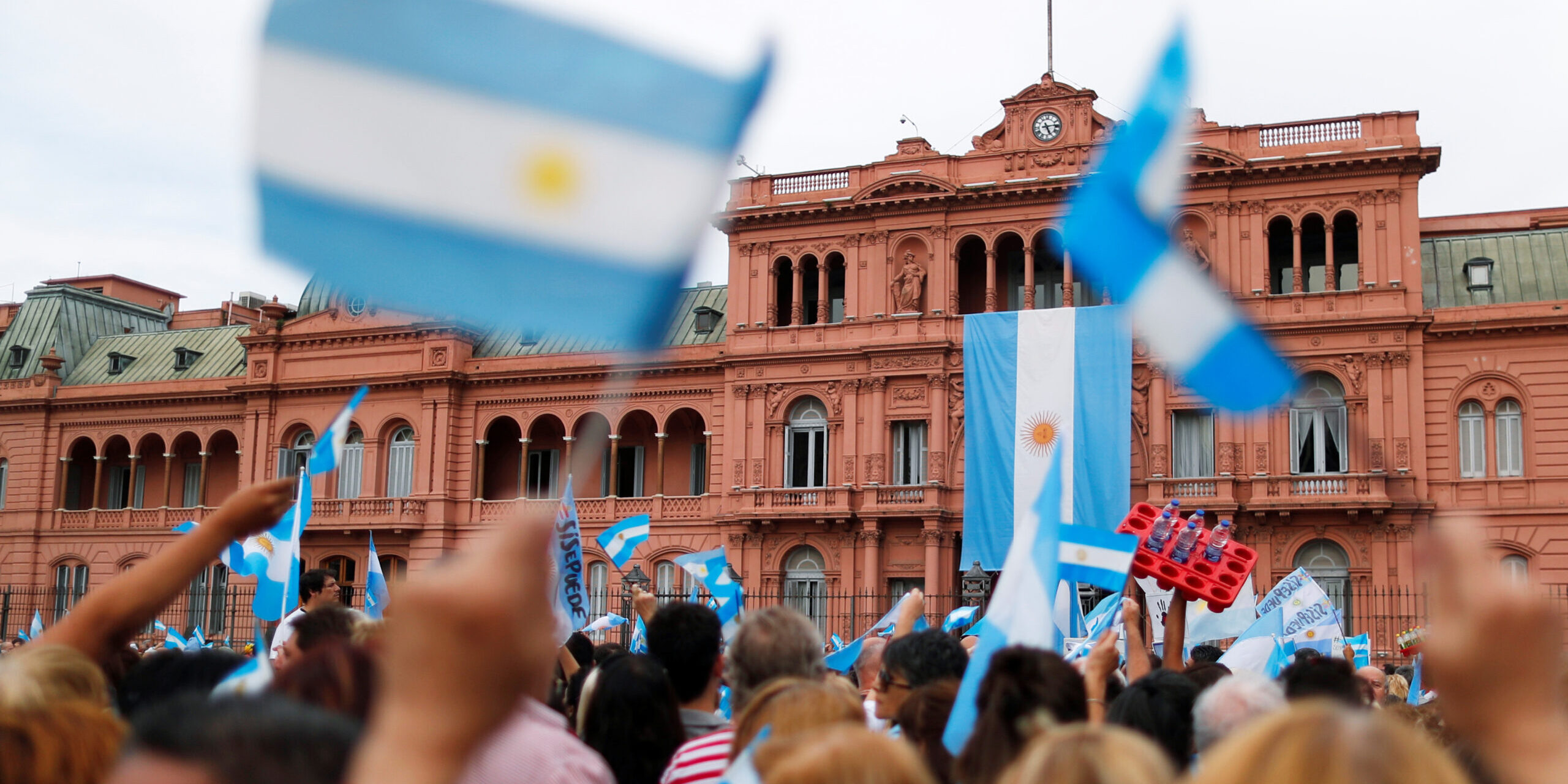 Argentina’s outgoing president Mauricio Macri holds a rally in Buenos Aires