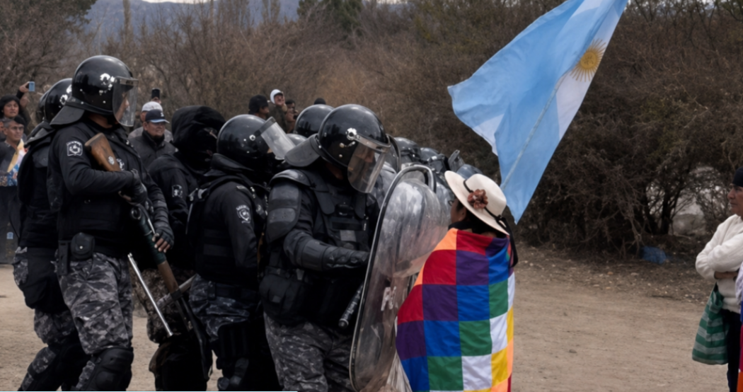 A desalojar, a desalojar, represión en Jujuy contra pueblos originarios